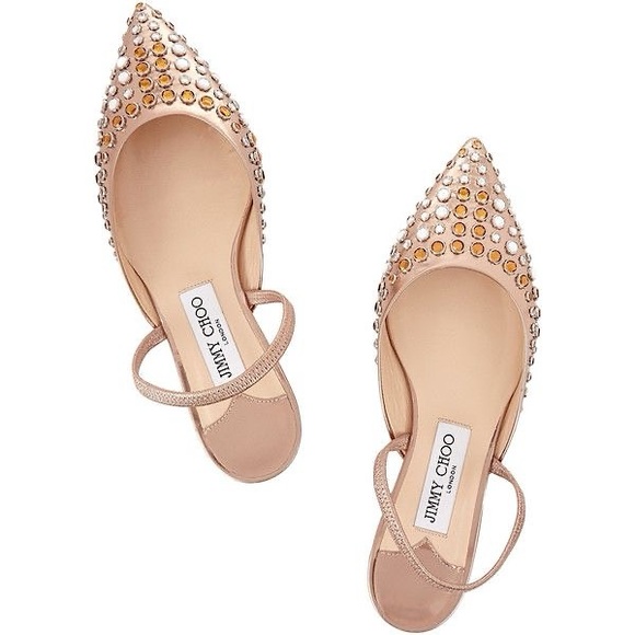 Like new JIMMY CHOO Genoa Metallic Leather Slingback
Flats 35 $795 - Picture 1 of 9